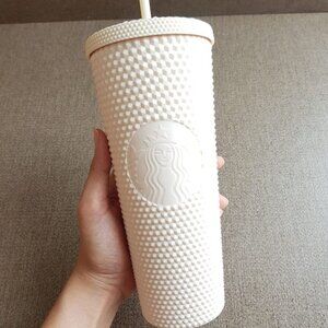 Starbucks Matte White Studded Tumbler (Venti 24oz)